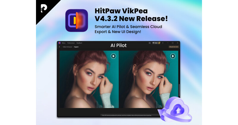 HitPaw VikPea Released V4.3.2 Featuring Intuitive UI Optimization, New AI Pilot Model & Full Cloud Acceleration HitPaw VikPea Released V4.3.2 Featuring Intuitive UI Optimization, New AI Pilot Model & Full Cloud Acceleration