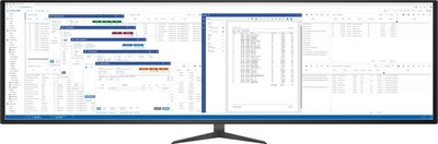 ProBuilt Software's multitasking UI in action: Multiple floating forms and data grids — all live, all interactive, all within a single browser window.
