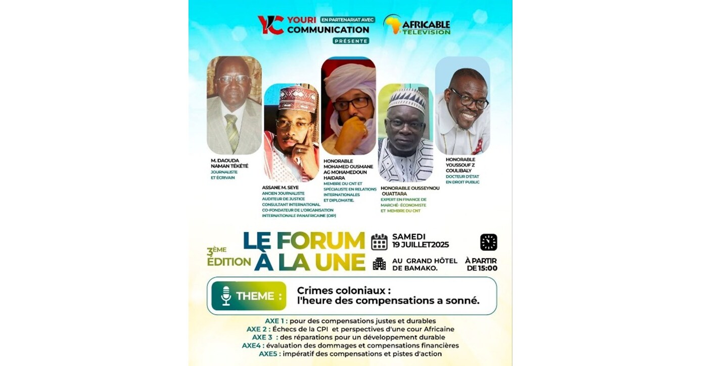 Bamako Roundtable Outlines Framework for Colonial Reparations, Citing ICC Ineffectiveness Bamako Roundtable Outlines Framework for Colonial Reparations, Citing ICC Ineffectiveness