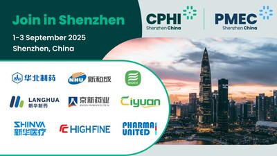 CPHI & PMEC Shenzhen 2025 (PRNewsfoto/CPHI & PMEC Shenzhen)