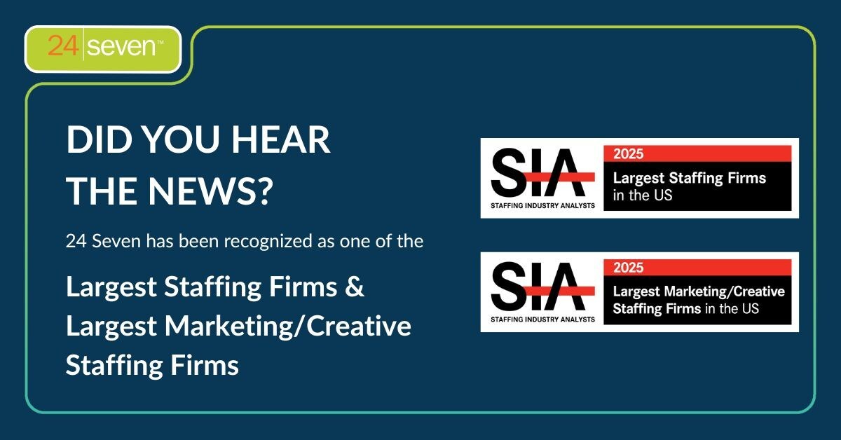 24 Seven Named One of the Largest Staffing Firms in the United States in 2025 by Staffing Industry Analysts (SIA)