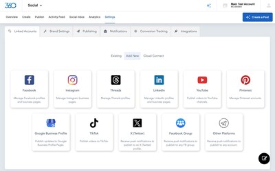 Through Cloud Campaign’s OEM integration, users can link social profiles and schedule content across every major platform.