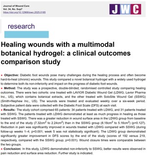 Clinical Breakthrough in Diabetic Foot Ulcer Care: Botanical-Based Gel Shows Strong Potential in Healing and Pain Reduction