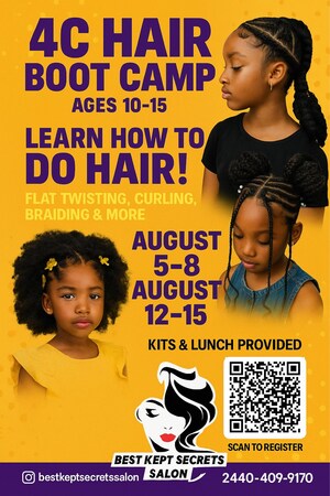 Best Kept Secrets Salon Launches 4C Hair Boot Camp for Girls Ages 10-15