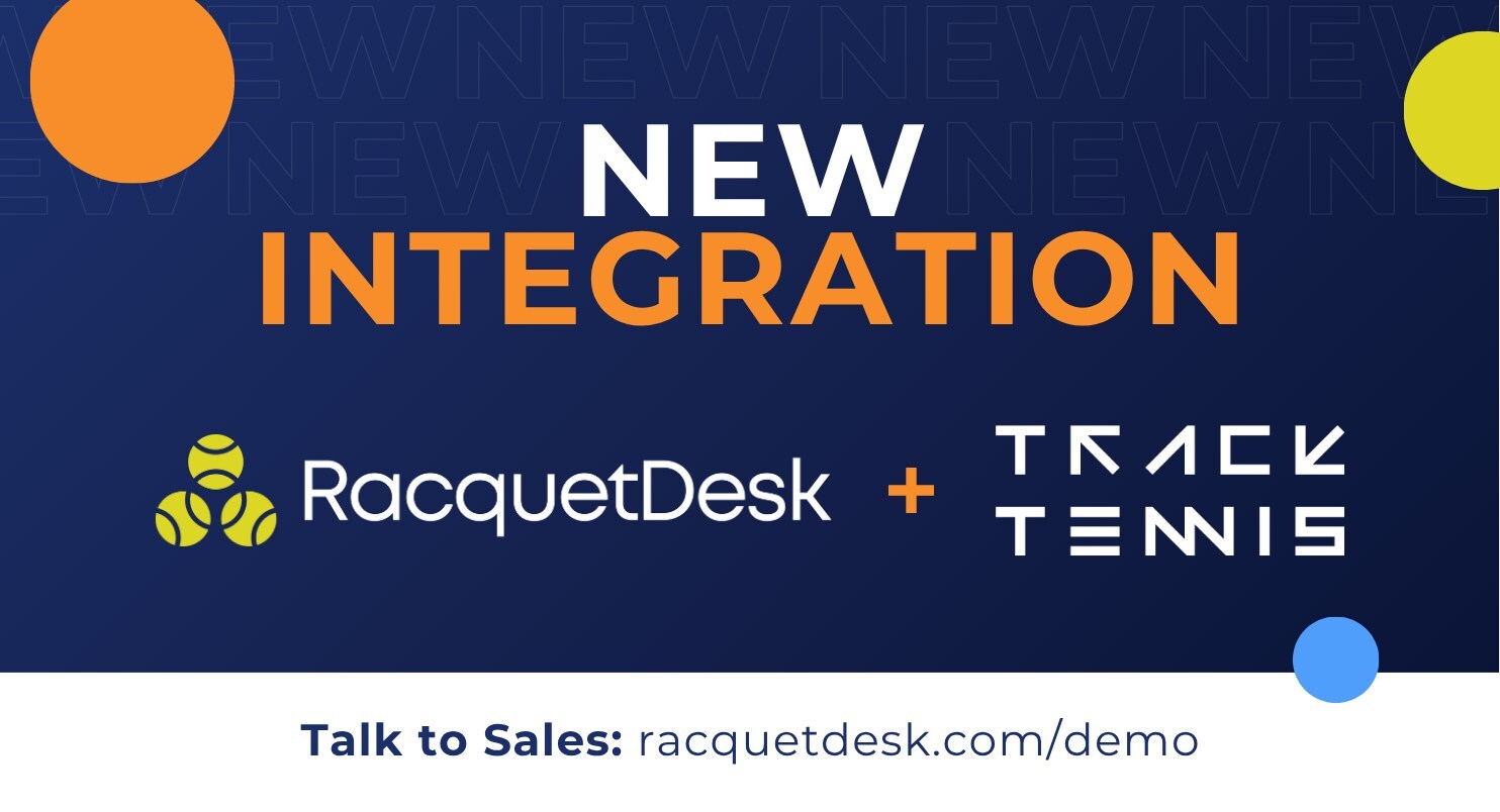 RacquetDesk Announces Seamless Integration with Track Tennis, Delivering a New Era of Video, Livestreaming and Match Analytics for Racquet Sports Facilities