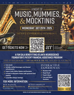 A Night of Music, Mummies &amp; Martinis: Atlanta Neuroscience Foundation Gala Returns October 29