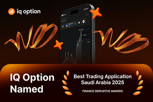 حازت IQ Option على لقب أفضل تطبيق تداوُل على مستوى المملكة العربيَّة السعوديَّة لعام 2025 في إطار جوائز مجلة Finance Derivative