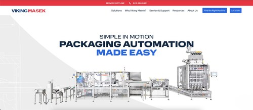 Viking Masek new website homepage