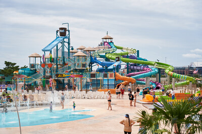 Splash Island opens at Hurricane Harbor, Arlington, TX.