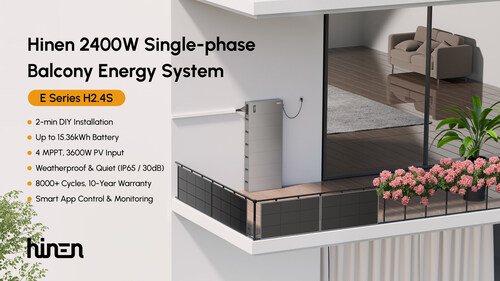 Hinen Launches H2.4S Balcony Energy System - Smart, Scalable, and DIY-Friendly for Every Home Hinen Launches H2.4S Balcony Energy System - Smart, Scalable, and DIY-Friendly for Every Home