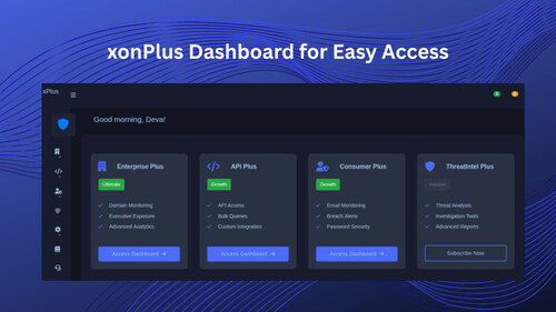 xonPlus Dashboard xonPlus Dashboard