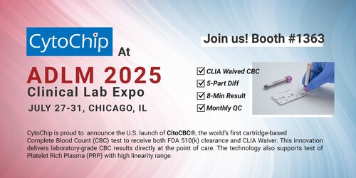 CytoChip at ADLM 2025 Clinical Lab Expo