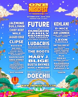 ONE Musicfest, Presented by P&amp;G, Returns with Monumental 2025 Lineup A Cross-Generational Celebration of Black Music Featuring Atlanta Icons Future, Dungeon Family Reunion Honoring Rico Wade, and Ludacris, Alongside Global Powerhouses The Roots with Mary J. Blige and Breakout Star Doechii