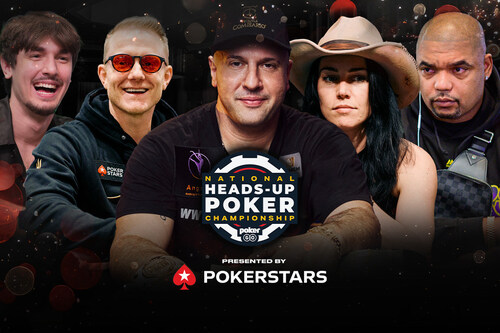 The iconic National Heads-Up Poker Championship returns in 2025 with a $25,000 buy-in, celebrity players, and exclusive episodes on Peacock, PokerGO, and PokerStars. The iconic National Heads-Up Poker Championship returns in 2025 with a $25,000 buy-in, celebrity players, and exclusive episodes on Peacock, PokerGO, and PokerStars.