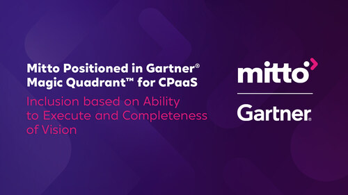 Mitto Positioned in Gartner® Magic Quadrant™ for CPaaS Mitto Positioned in Gartner® Magic Quadrant™ for CPaaS