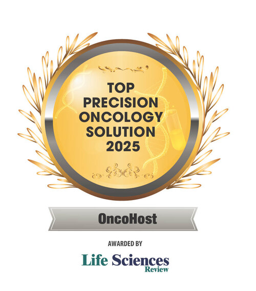 OncoHost named top precision oncology solution for 2025 by Life Sciences Review.