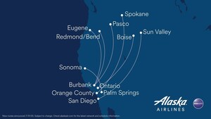Alaska Airlines announces new routes connecting California and the Pacific Northwest