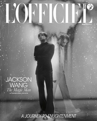 L'Officiel Paris Cover (Polo-neck T-Shirt: TEAM WANG design; Trousers & Boots: Louis Vuitton)