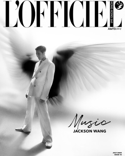 L'Officiel Hong Kong SAR Cover (Jacket, Trousers, Shoes: Amiri; “LOVE” Earrings: Cartier)