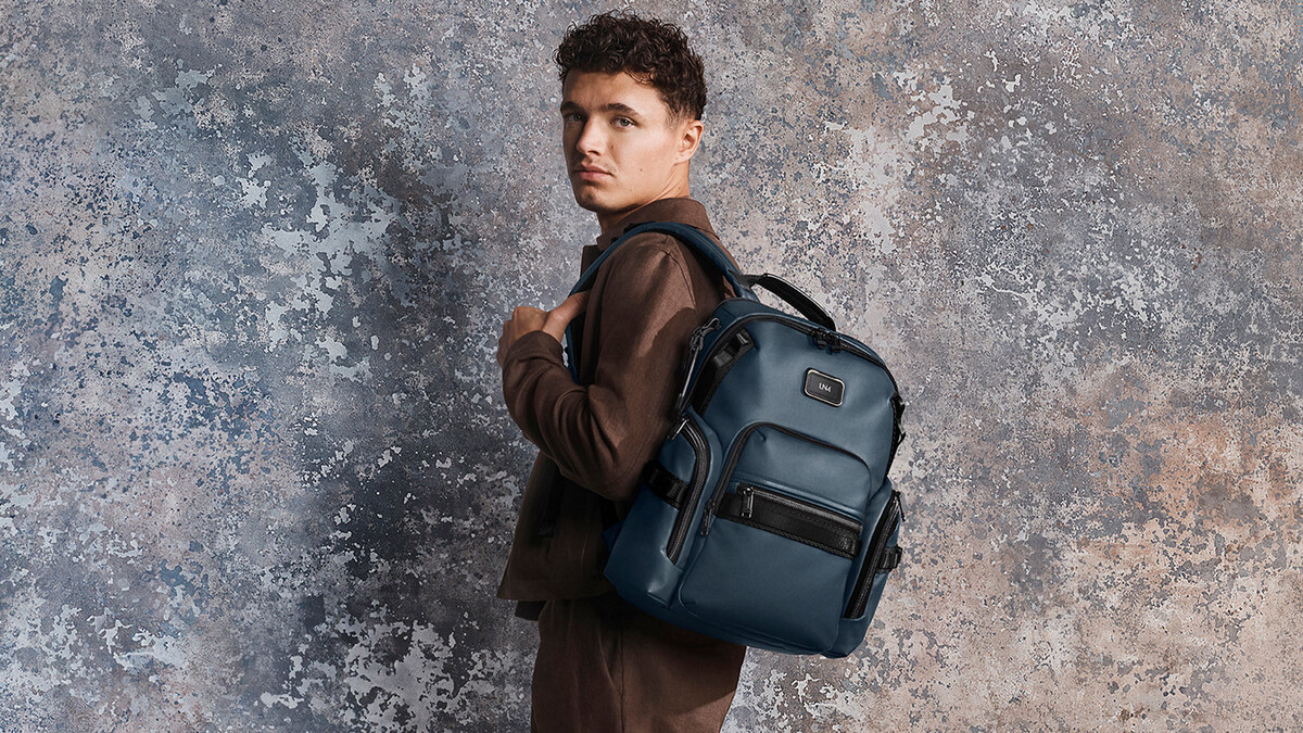 lando norris tumi backpack TUMI DEBUTS 