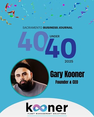 Gary Kooner, Founder & CEO of Kooner Fleet Management Solutions, Named A 2025 Sacramento Business Journal "40 Under 40" Winner