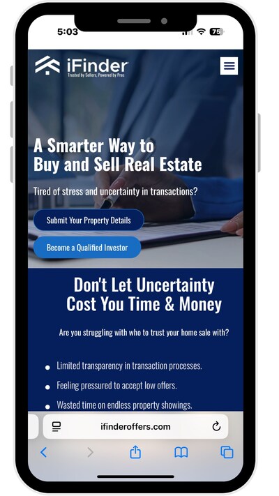 iFinder Offers' new website and redesign provides clarity for home sellers, real estate investors, and real estate agents alike.