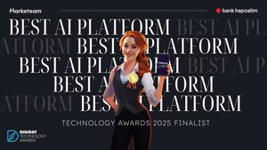 Marketeam.ai & Bank Hapoalim Nominated for Best AI Platform at the Digiday Technology Awards