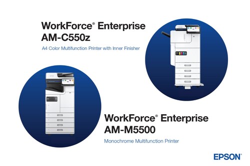 New Epson WorkForce® Enterprise AM-C550z color MFP and AM-M5500 monochrome MFP