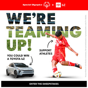 Enter the Special Olympics Toyota bZ Sweepstakes for a Chance to Win an All-Electric Vehicle and Empower Athletes with Intellectual Disabilities
