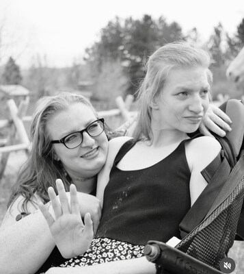 Ashlee (left) with Katie (right).