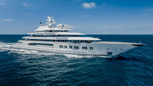 ONE OF THE WORLD'S LARGEST SUPERYACHTS HITS THE AUCTION BLOCK SEPTEMBER 10