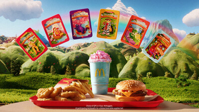 The all new McDonaldland Meal features a new, limited-edition Mt. McDonaldland Shake – an ode to one of its major landmarks – that offers a secret concoction as enchanting as the world itself. It's up to you to discover the surprise flavor. It also comes with your choice of a Quarter Pounder® with Cheese or 10-piece Chicken McNuggets®, World Famous Fries®, and even a first-of-its-kind collectible souvenir that’s sure to unlock core memories.