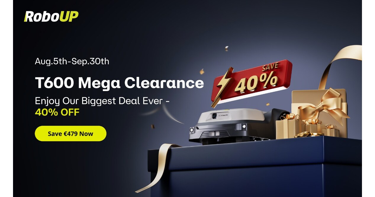 RoboUP T600 2025 Mega-Ausverkauf: Bis zu 479 EUR Rabatt f&uuml;r begrenzte Zeit