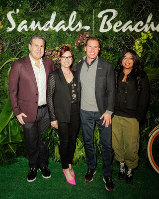 Sandals Resorts’ Executive Chairman Adam Stewart joins Skeery Jones, Danielle Monaro, and Medha Gandhi to celebrate the exciting new collaboration between Sandals Resorts and iHeartMedia’s Elvis Duran and the Morning Show. Sandals Resorts’ Executive Chairman Adam Stewart joins Skeery Jones, Danielle Monaro, and Medha Gandhi to celebrate the exciting new collaboration between Sandals Resorts and iHeartMedia’s Elvis Duran and the Morning Show.