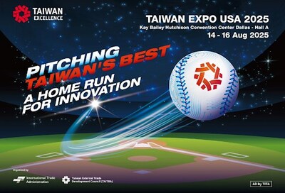Pitching Taiwan's best, a home run for innovation at The Taiwan Excellence Pavilion taking place August 14-16 at the Kay Bailey Hutchison Convention Center and free for locals to attend.