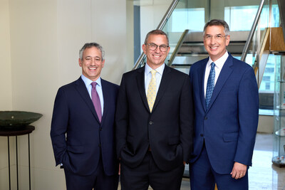 From left to right: Crowell & Moring's Troy Barsky, Martin Bishop, and Philip Inglima, chair of the firm's management board.