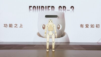 Fourier unveiled GR-3, its first full-size “Care-bot” and the latest entry in its GRx humanoid series. (PRNewsfoto/Fourier Co. Ltd.)