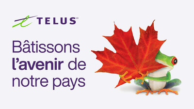 TELUS dévoile sa nouvelle signature de marque « Bâtissons l'avenir de notre pays » — soulignant ses profondes racines canadiennes et son engagement envers le développement national par ses investissements en infrastructures et en technologies. (Groupe CNW/TELUS Communications Inc.)
