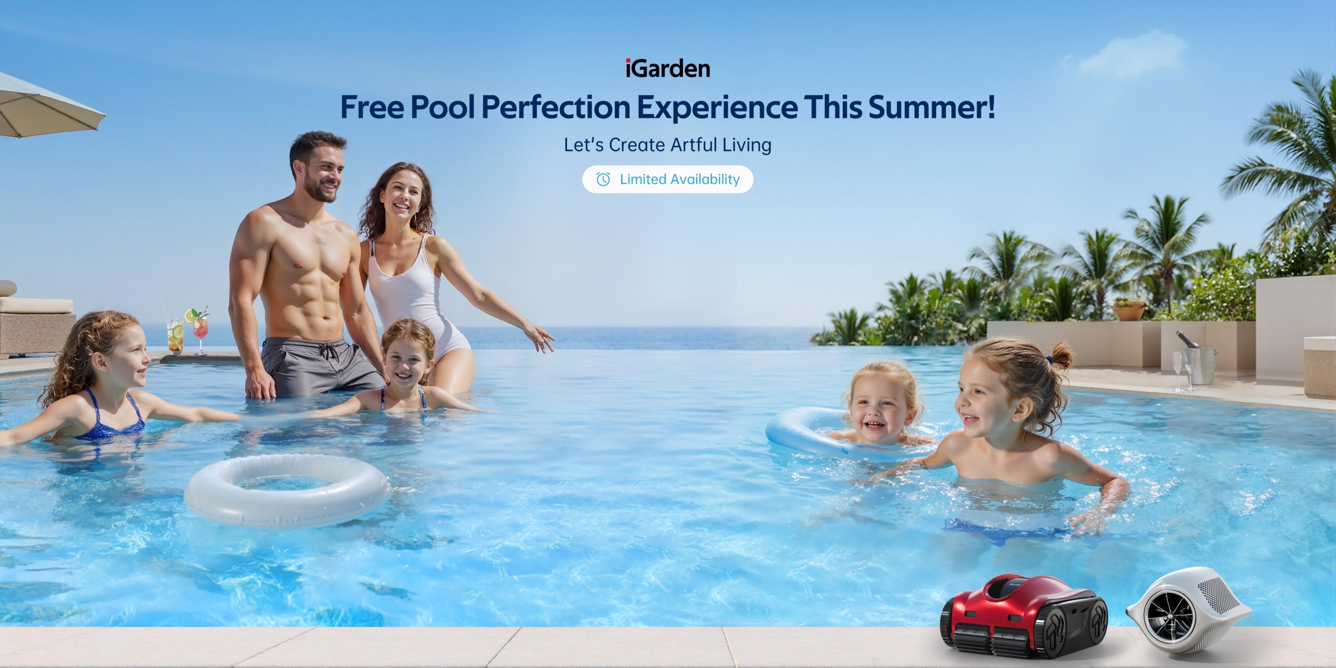 Experience Pool Perfection at Home -- Free Trials of iGarden's High-Tech Pool Innovations Now Available in California