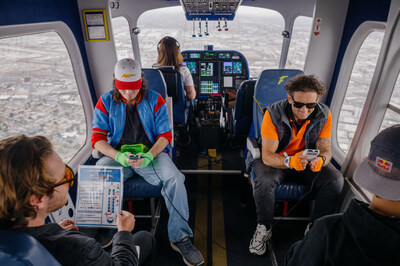 As part of Goodyear’s 100th anniversary celebration, history was made over the skies of Los Angeles as the Goodyear Blimp, Wingfoot Three, teamed up with GameStop to host the world’s first Pokémon battle 1,000 feet above the city. As part of Goodyear’s 100th anniversary celebration, history was made over the skies of Los Angeles as the Goodyear Blimp, Wingfoot Three, teamed up with GameStop to host the world’s first Pokémon battle 1,000 feet above the city.