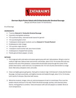 German-style potato salad recipe