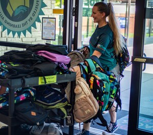 Air Docs Heating &amp; Cooling provides backpacks and school supplies for Vero Beach Elementary School