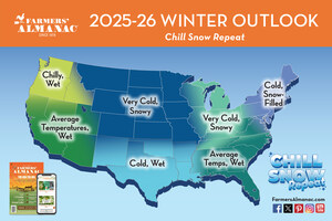 Farmers' Almanac Dubs Winter 2025-26: A Wild Weather Ride Across the Nation