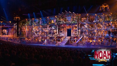 Interior ark set piece in Sight & Sound's 30th anniversary season of 'NOAH' — Sailing into movie theaters for one week only beginning September 18th.