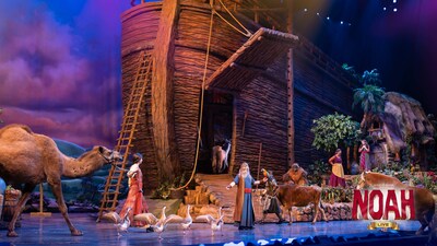 Live animals loading into the ark in Sight & Sound's landmark production, 'NOAH.'