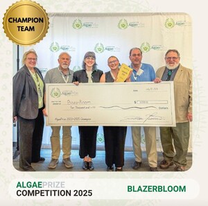 BlazerBloom Research Team Named National Champion in U.S. Department of Energy's AlgaePrize Competition