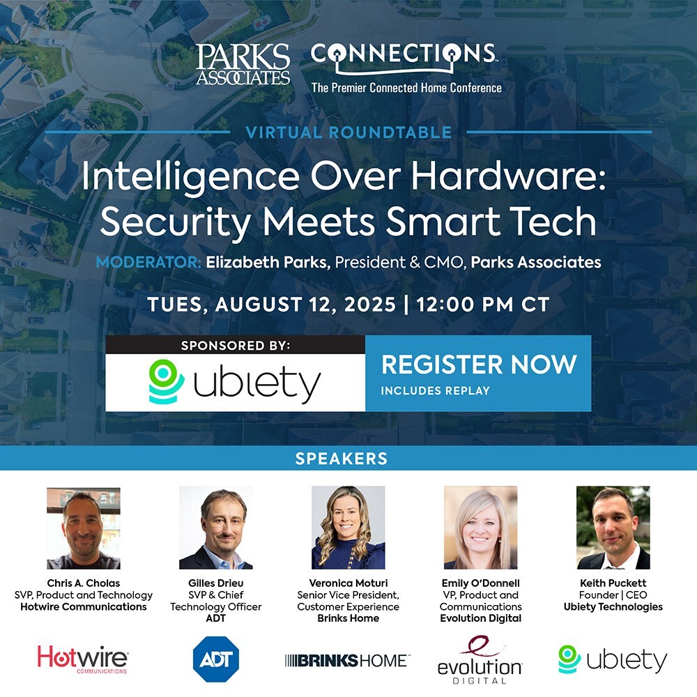 Parks Associates: 47% of US Internet Households Own a Security Solution, and 35% Have a Paid Security Service