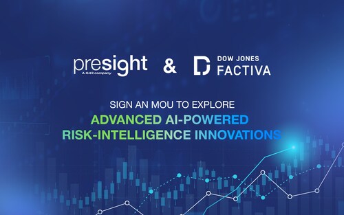 Presight signs an MoU with Dow Jones Factiva to explore advanced, AI-powered risk-intelligence innovations