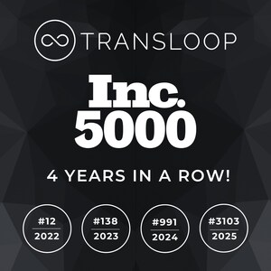 TransLoop Secures Spot on 2025 Inc. 5000 List for the Fourth Year in a Row
