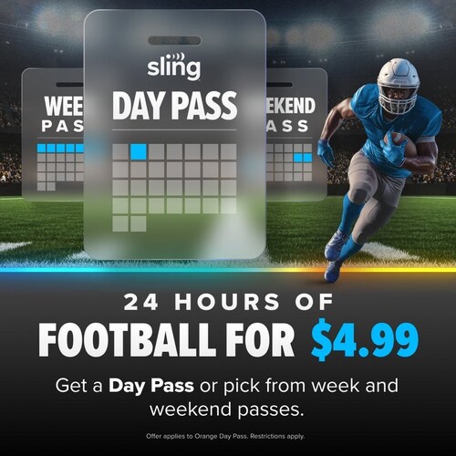 Sling TV introduces Day Pass for $4.99.